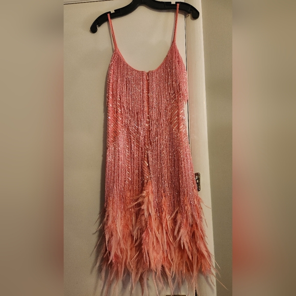 Nadine Merabi Pink Lotte Dress Size Large, US 10 - Picture 5 of 8